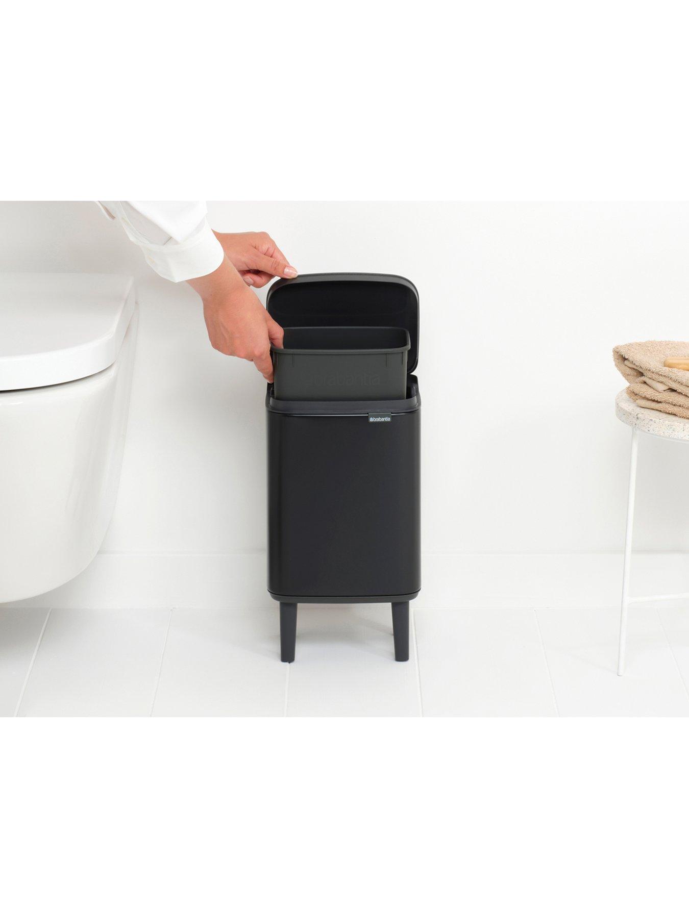 Image 3 of 6 of Brabantia Bo Hi 4-Litre Bathroom Bin - Black