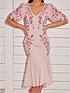  image of chi-chi-london-floral-embroidered-midi-dress-in-pink