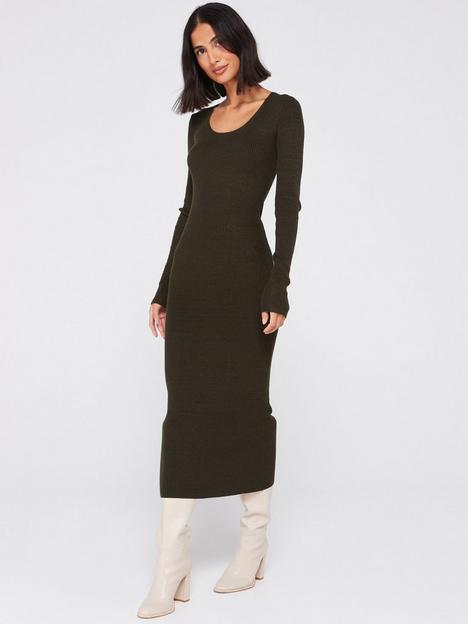 v-by-very-knitted-spaced-dyed-midi-dress
