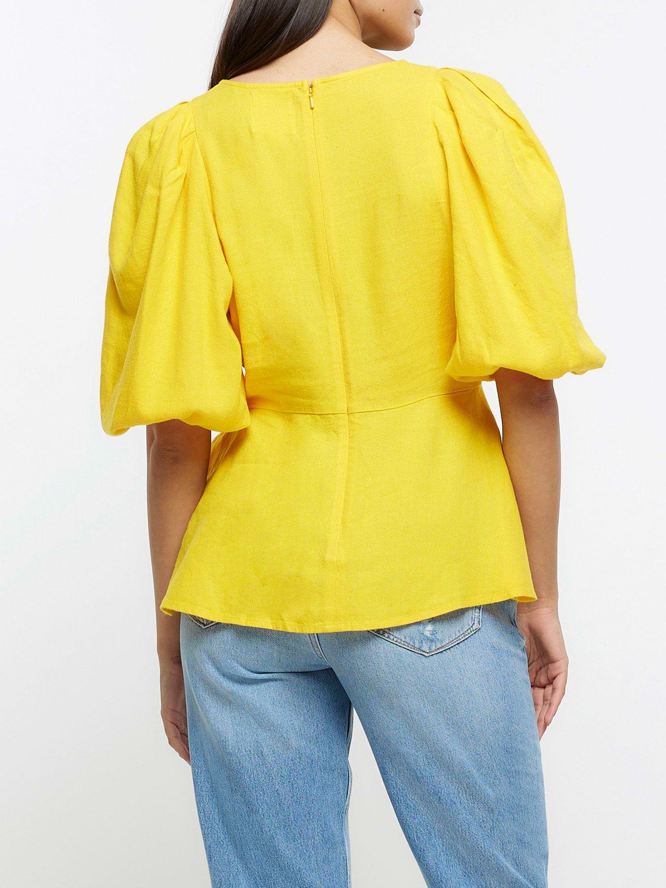 Puff sleeve 2025 top river island