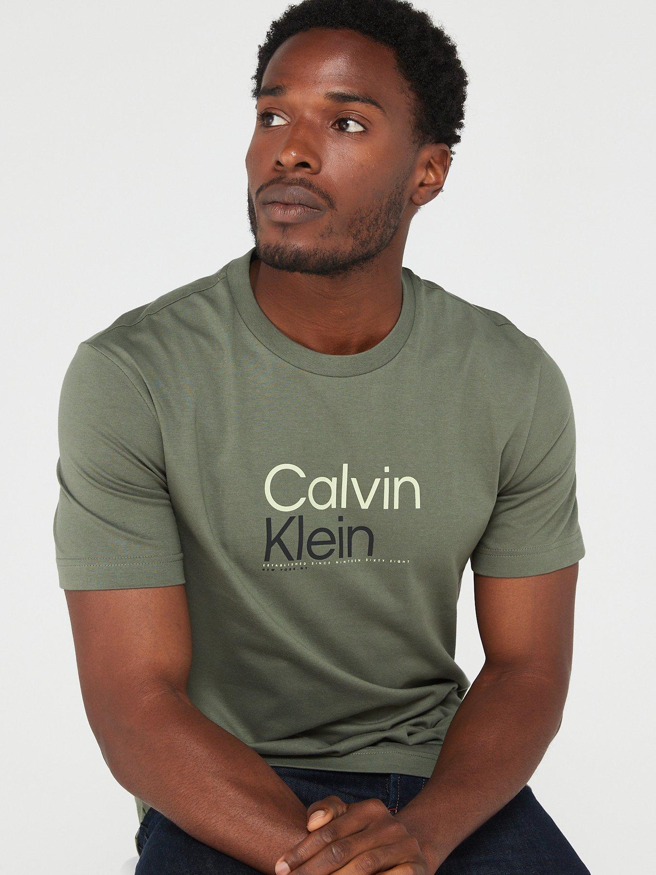 Calvin Klein Multi Color Logo T-shirt | Very.co.uk