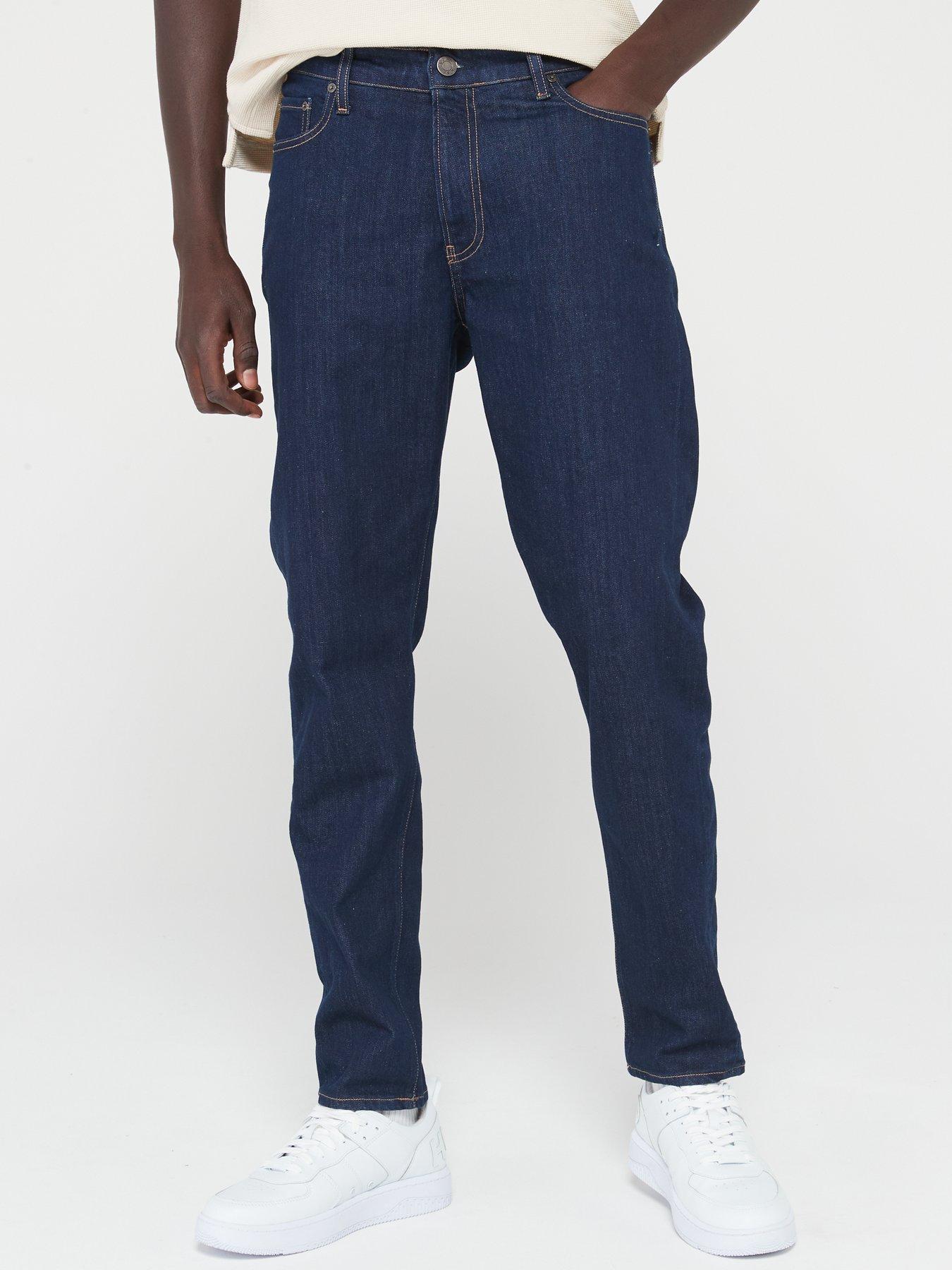 Calvin Klein Jeans Skinny Fit Jeans In Dark Wash-Blue for Men