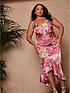  image of chi-chi-london-curve-sleeveless-floral-print-midi-dress--nbsppink
