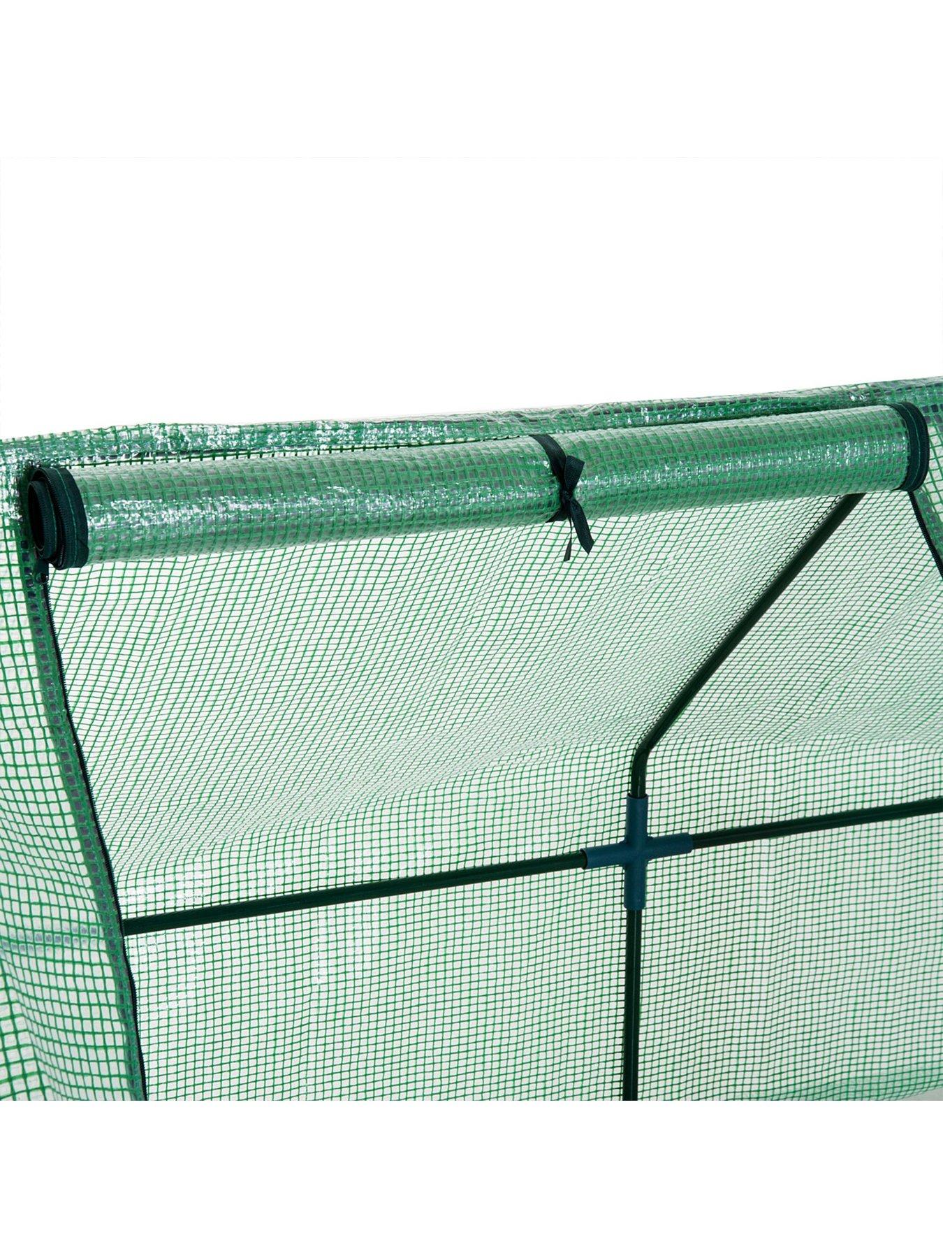 Image 7 of 7 of OutSunny Polytunnel Mini&nbsp;Greenhouse with&nbsp;Steel Frame