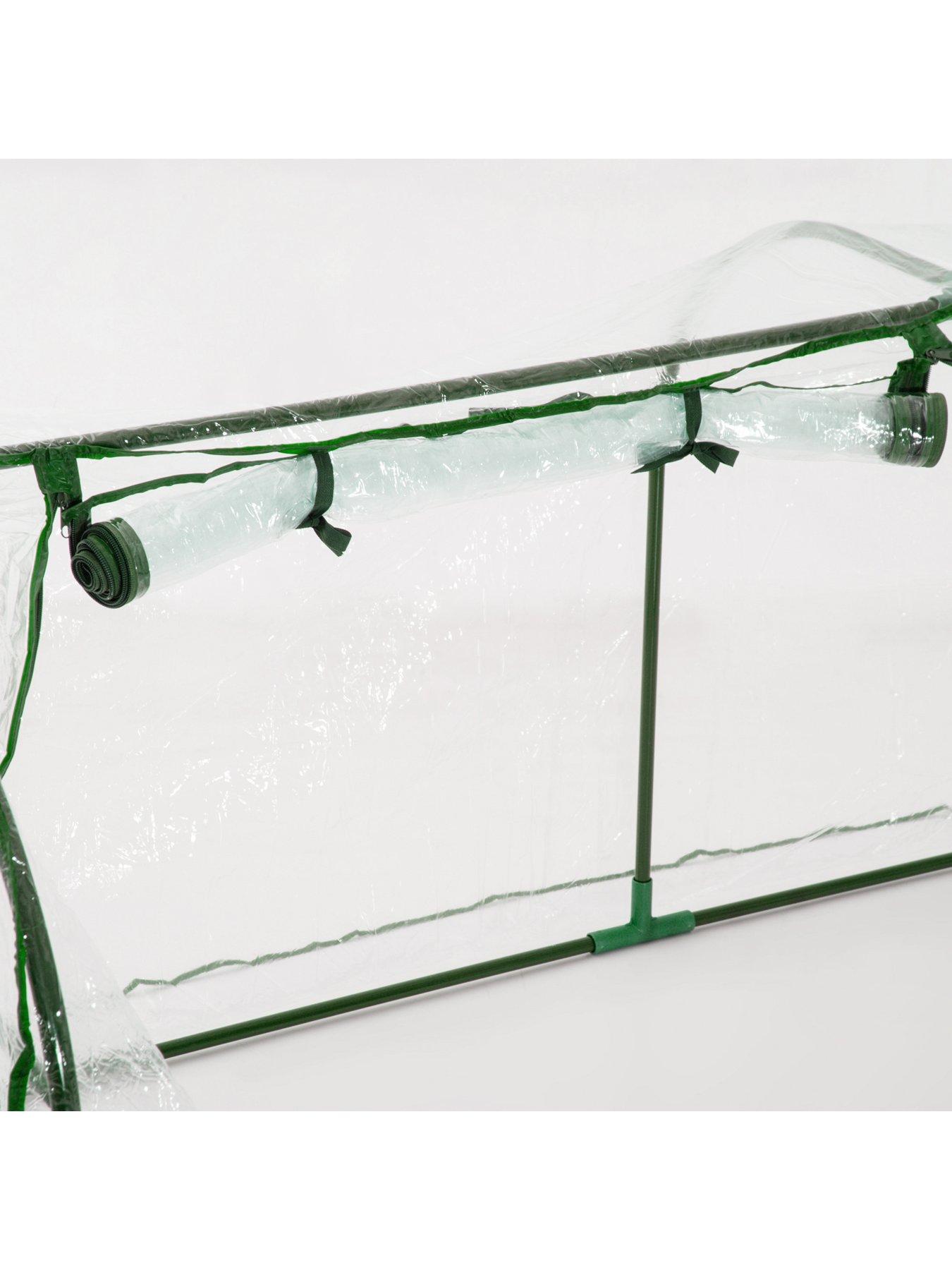 Image 7 of 7 of OutSunny Tunnel Greenhouse Green Grow House Steel Frame Garden Outdoor 200 x 100 x 80cm