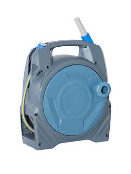 Product photograph of Outsunny Retractable Garden Hose Reel With 10m 10m Hose 20m from very.co.uk