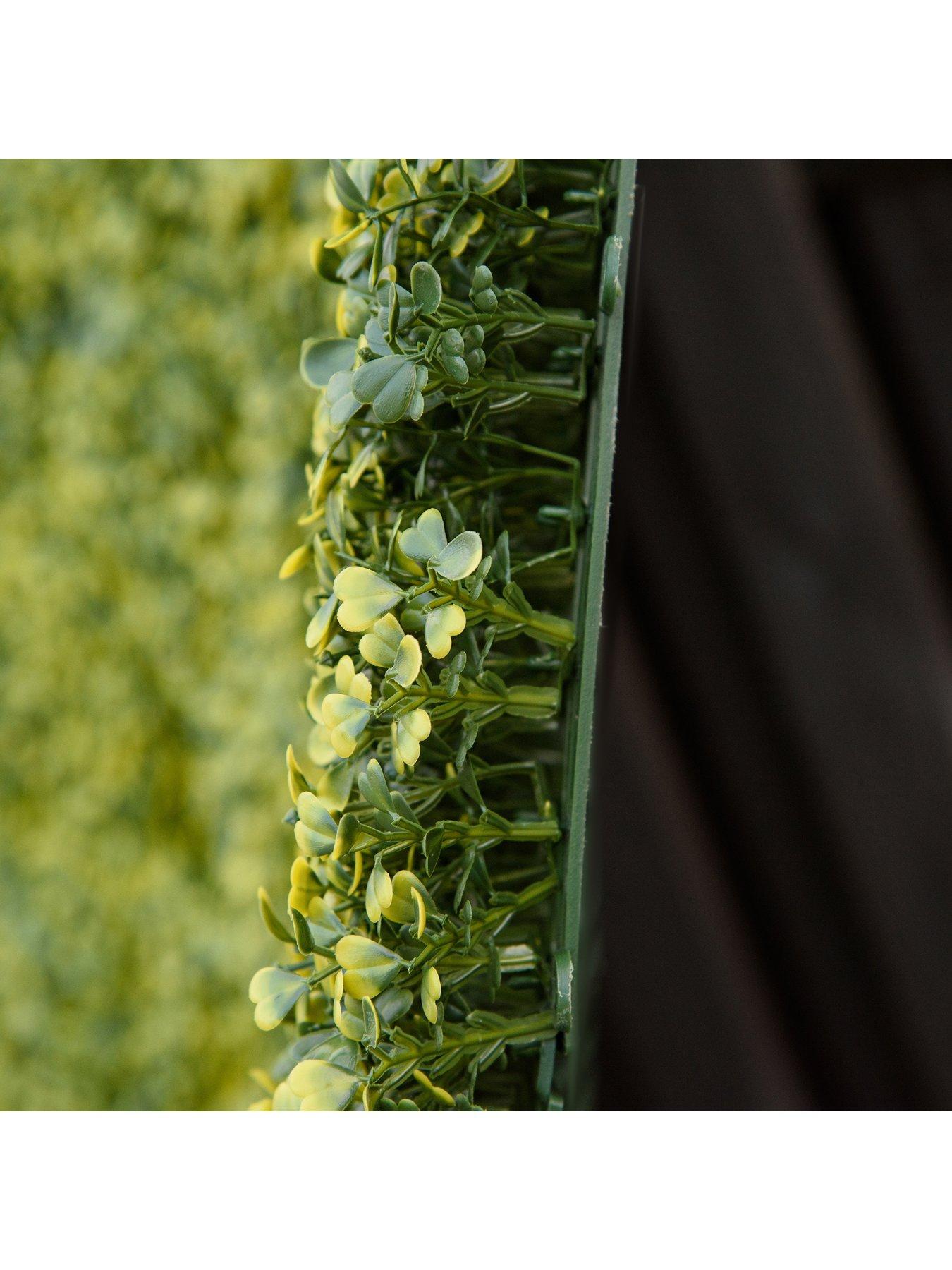 Image 7 of 7 of OutSunny 12-Piece 50 x 50cm&nbsp;Artificial Boxwood Wall Panel -&nbsp;Milan Grass, Privacy Fence Screen