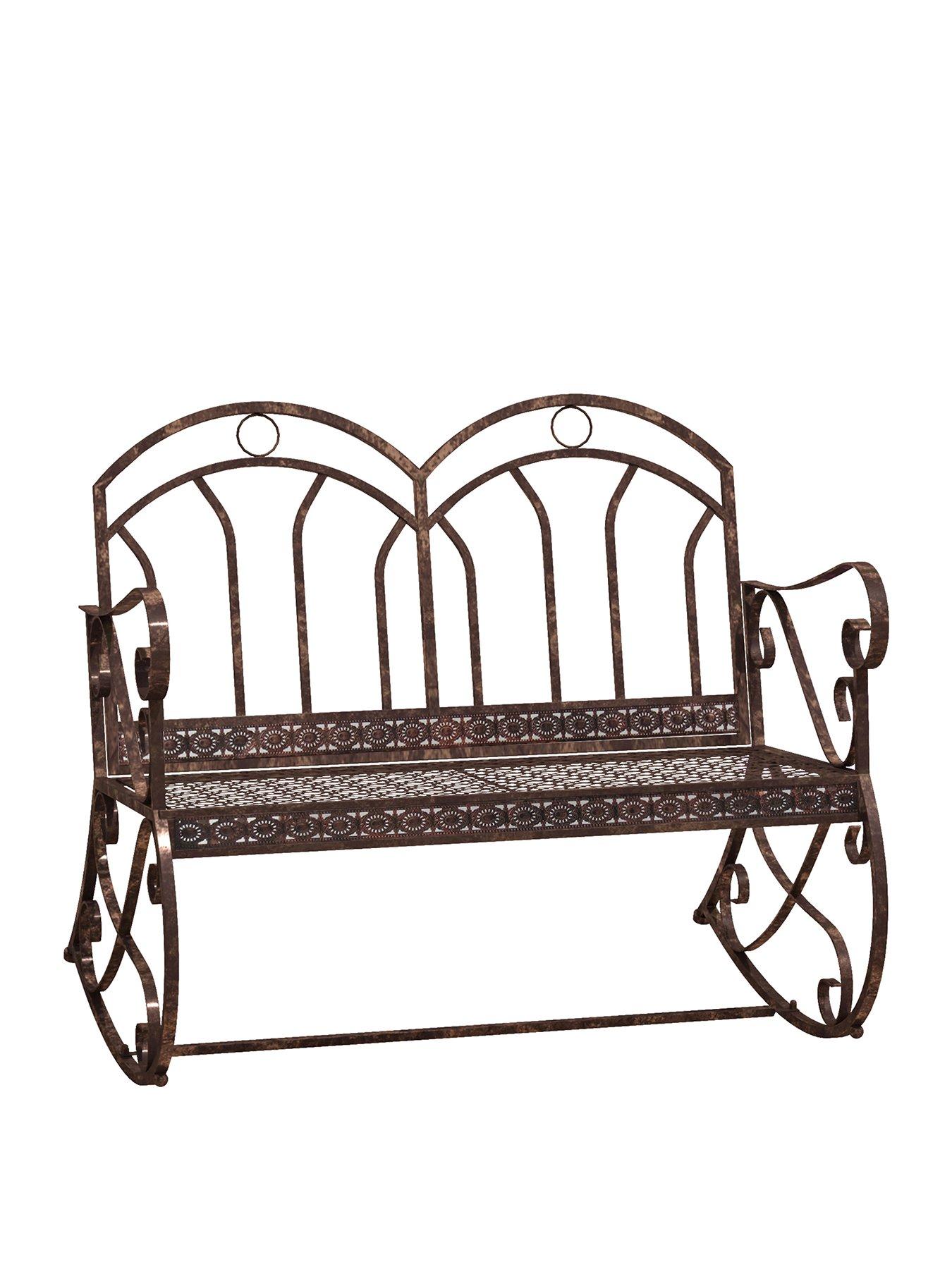 Iron rocking chair deals outdoor