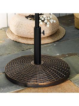 Product photograph of Outsunny Parasol Base - Antique Bronze from very.co.uk