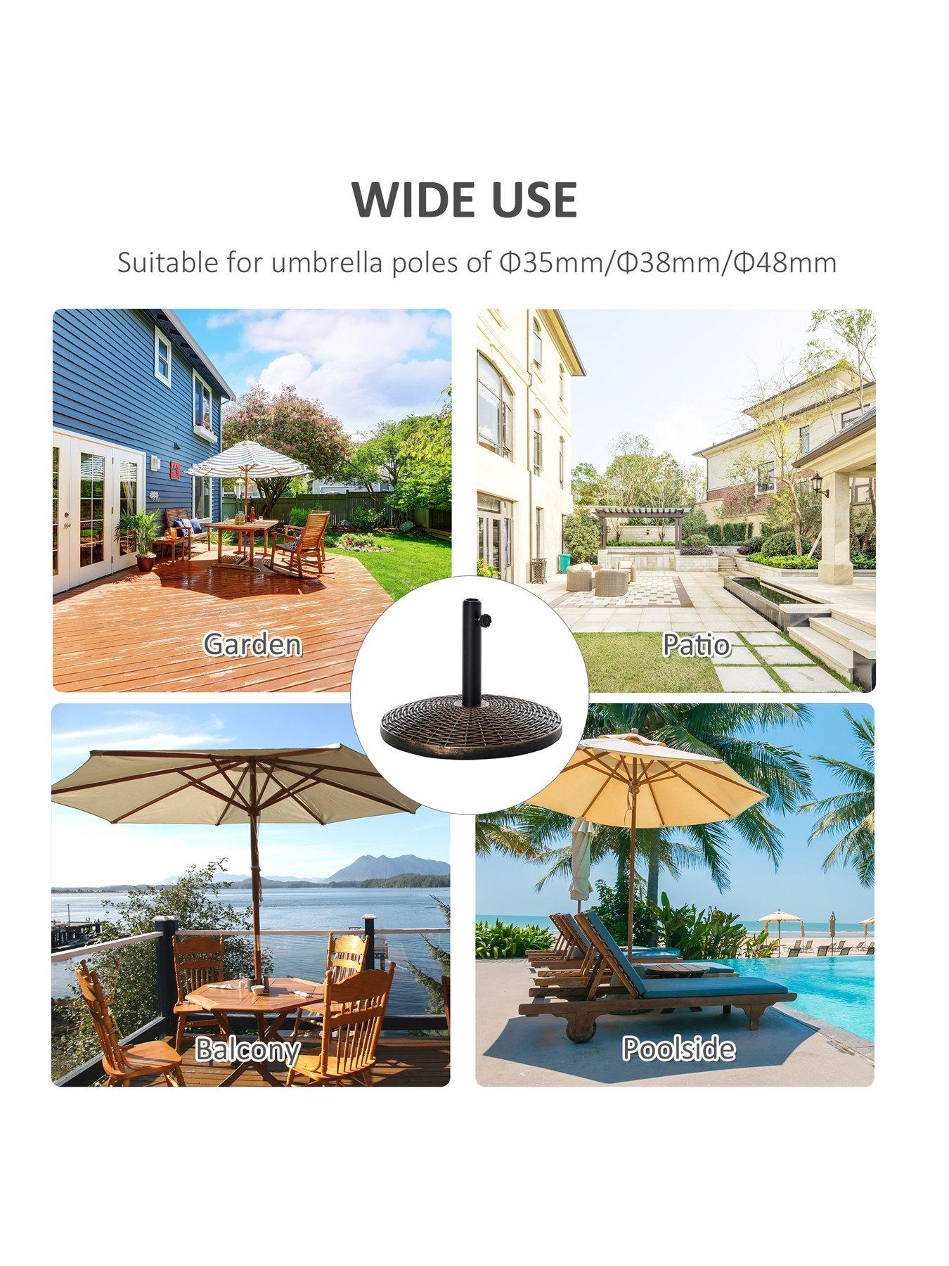 Image 5 of 7 of OutSunny Parasol Base -&nbsp;Antique Bronze