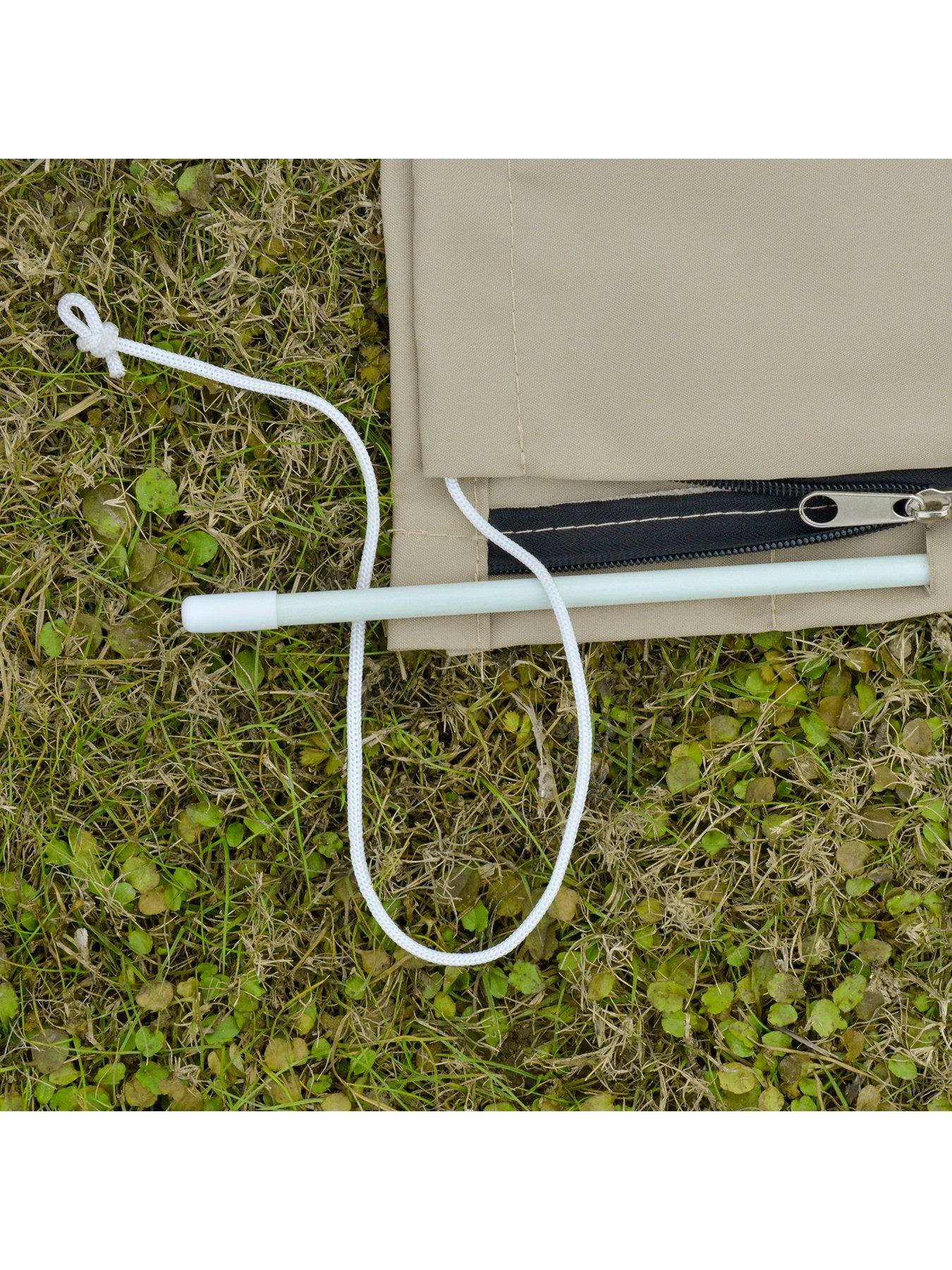 Image 4 of 7 of OutSunny Cantilever Umbrella Cover Outdoor Parasol UV Protector Garden with Rod, Zipper