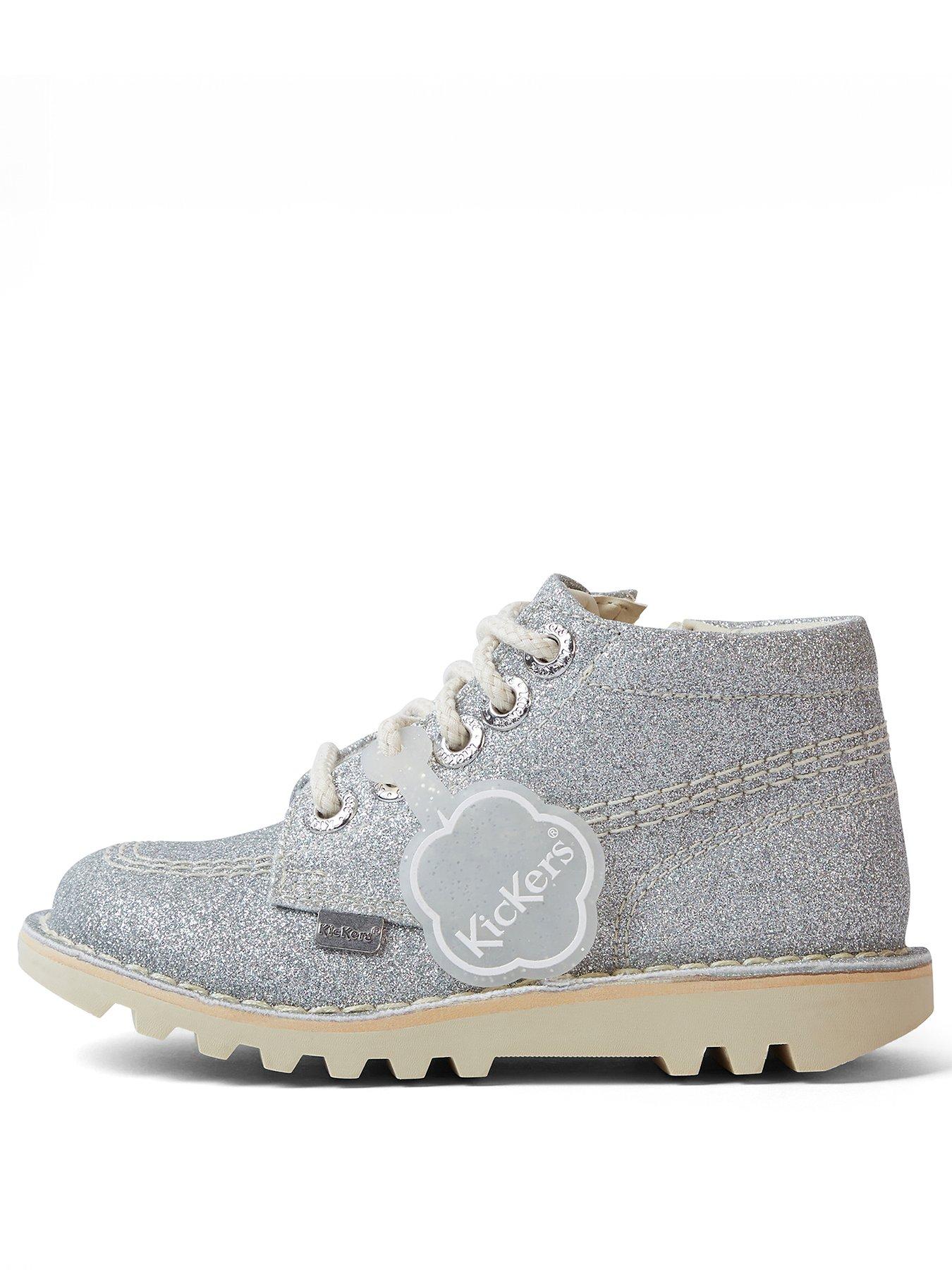 Kickers store silver boots