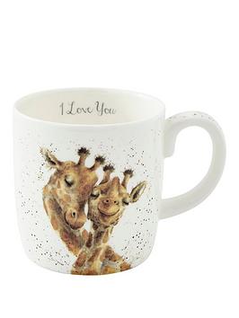 Product photograph of Royal Worcester Wrendale Giraffe I Love You Mug from very.co.uk