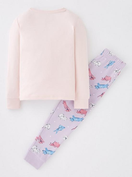back image of mini-v-by-very-girls-cat-naps-pyjama-pink
