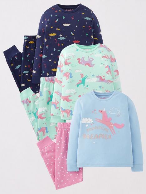 mini-v-by-very-girls-3-pack-unicorn-pyjamas