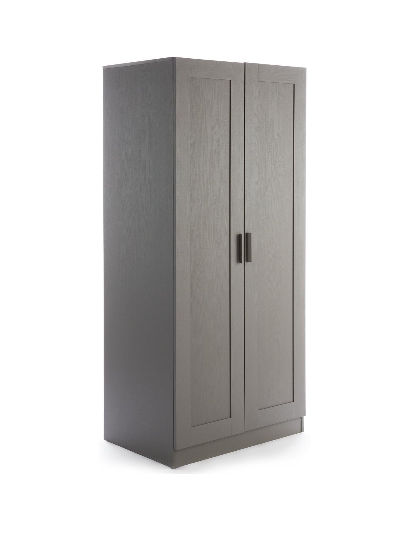 Image 3 of 6 of Very Home Taryn Kids&nbsp;2 Door Wardrobe - Grey