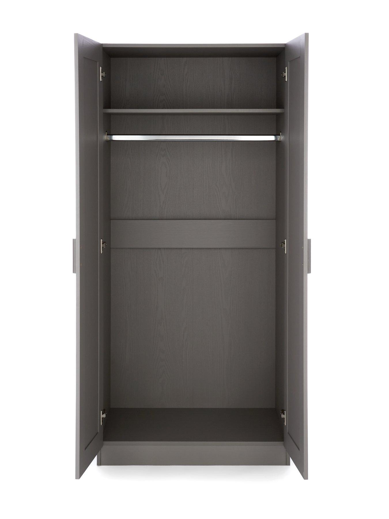 Image 4 of 6 of Very Home Taryn Kids&nbsp;2 Door Wardrobe - Grey