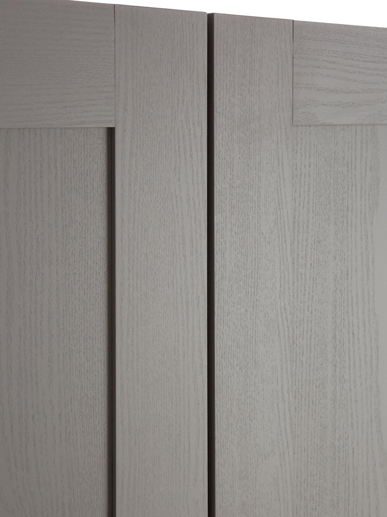 Image 6 of 6 of Very Home Taryn Kids&nbsp;2 Door Wardrobe - Grey