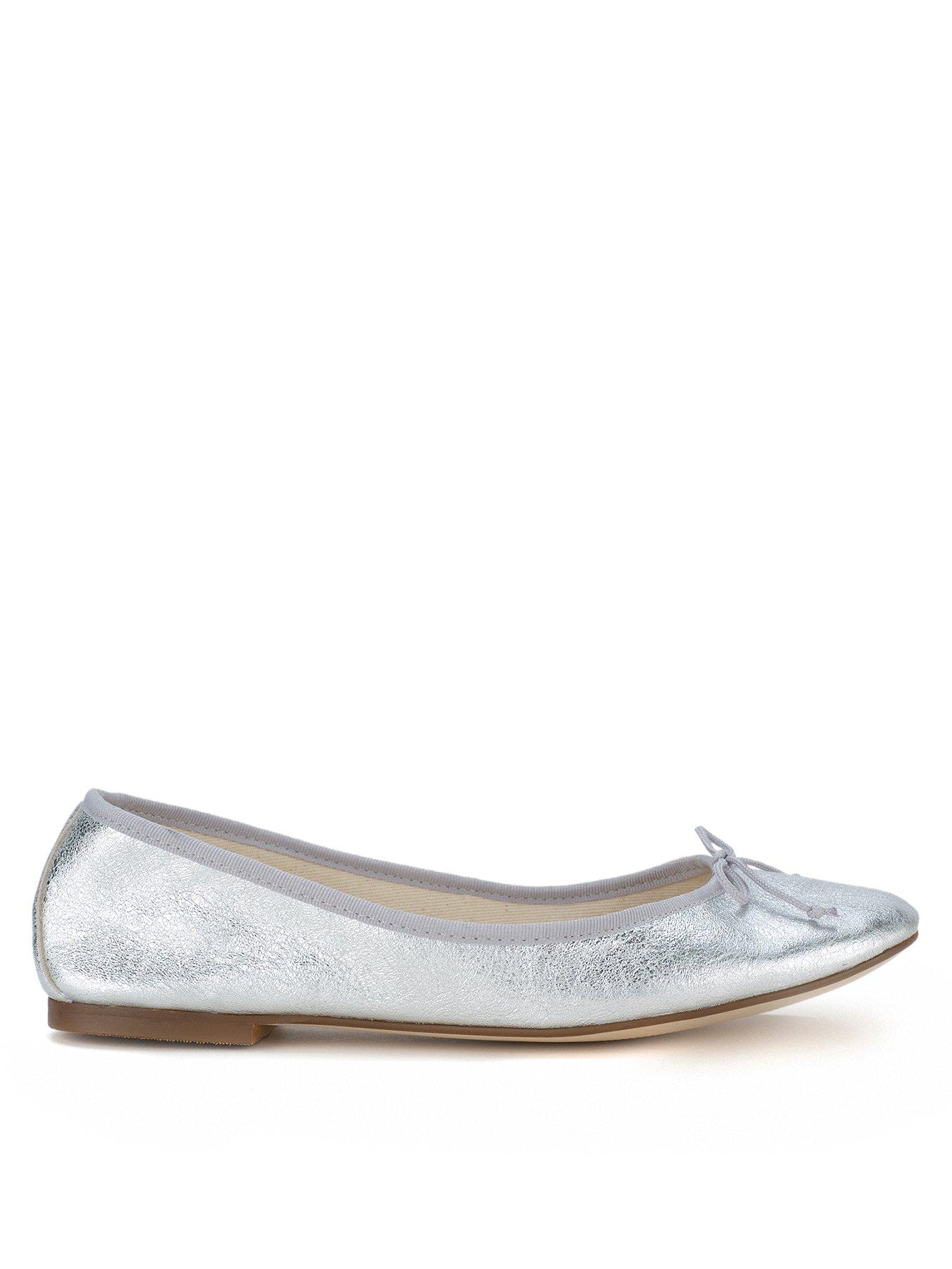 Metallic hot sale ballet pumps