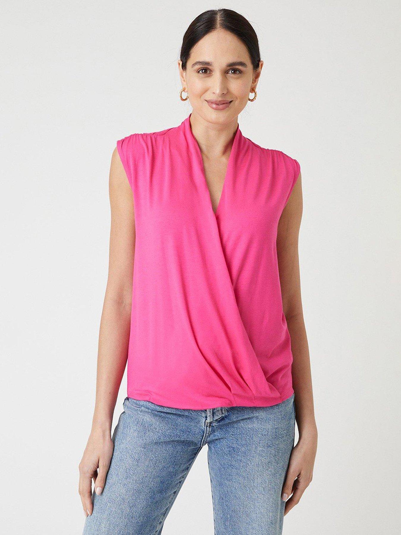 Sleeveless store wrap shirt