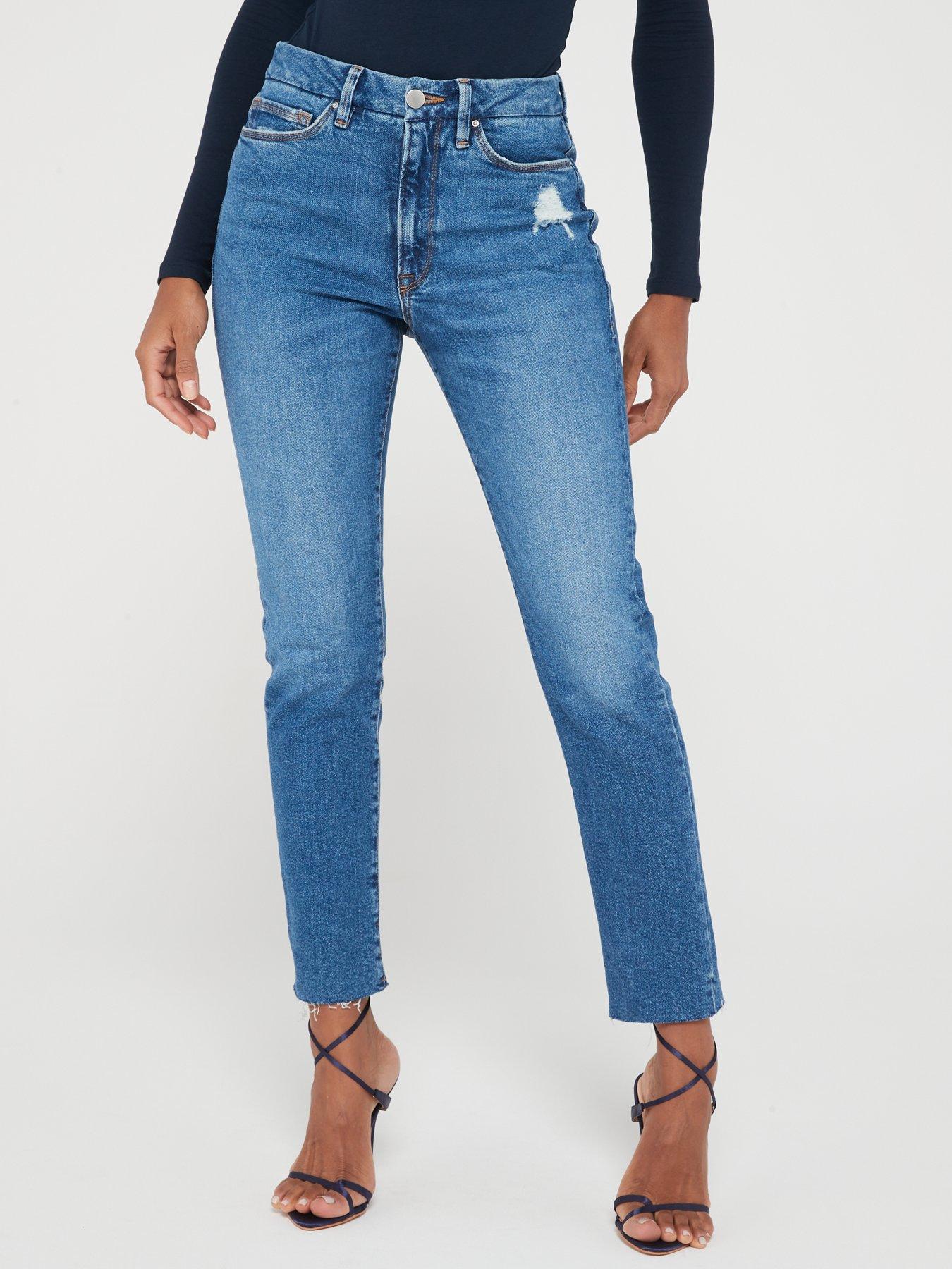 High waist ankle length 2024 jeans