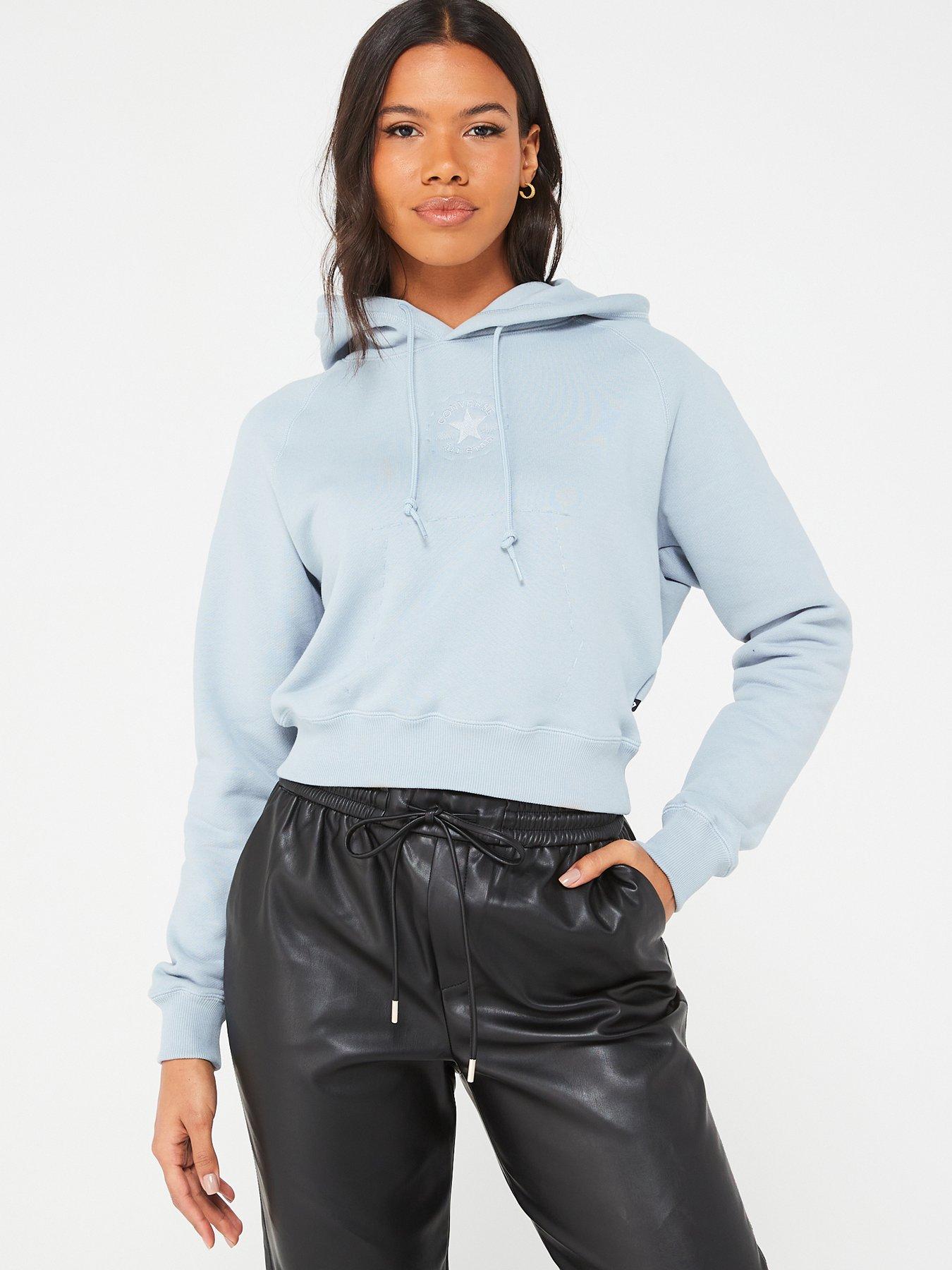 Converse hoodie womens grey on sale