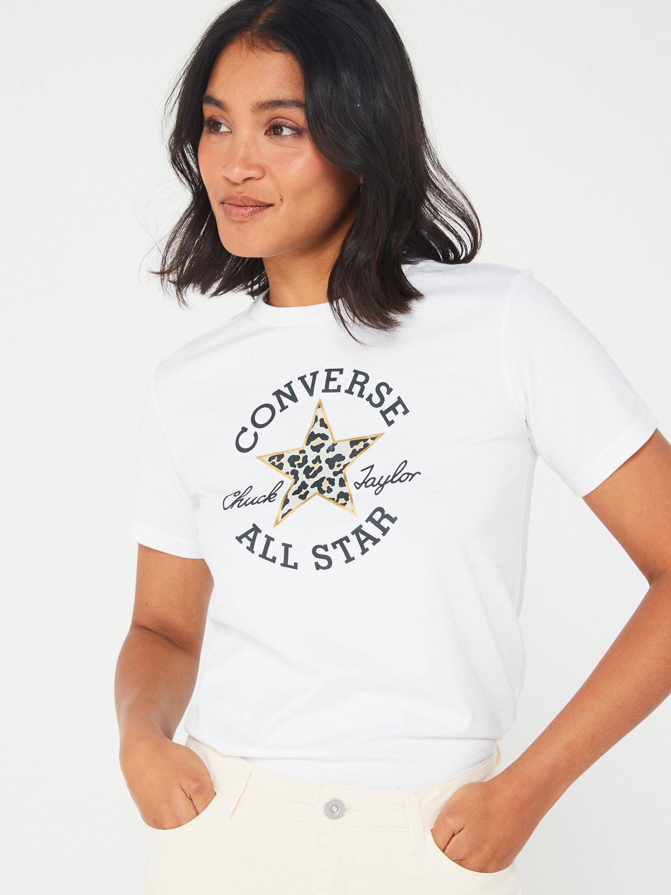 Converse Leopard Chuck Taylor Patch T Shirt very