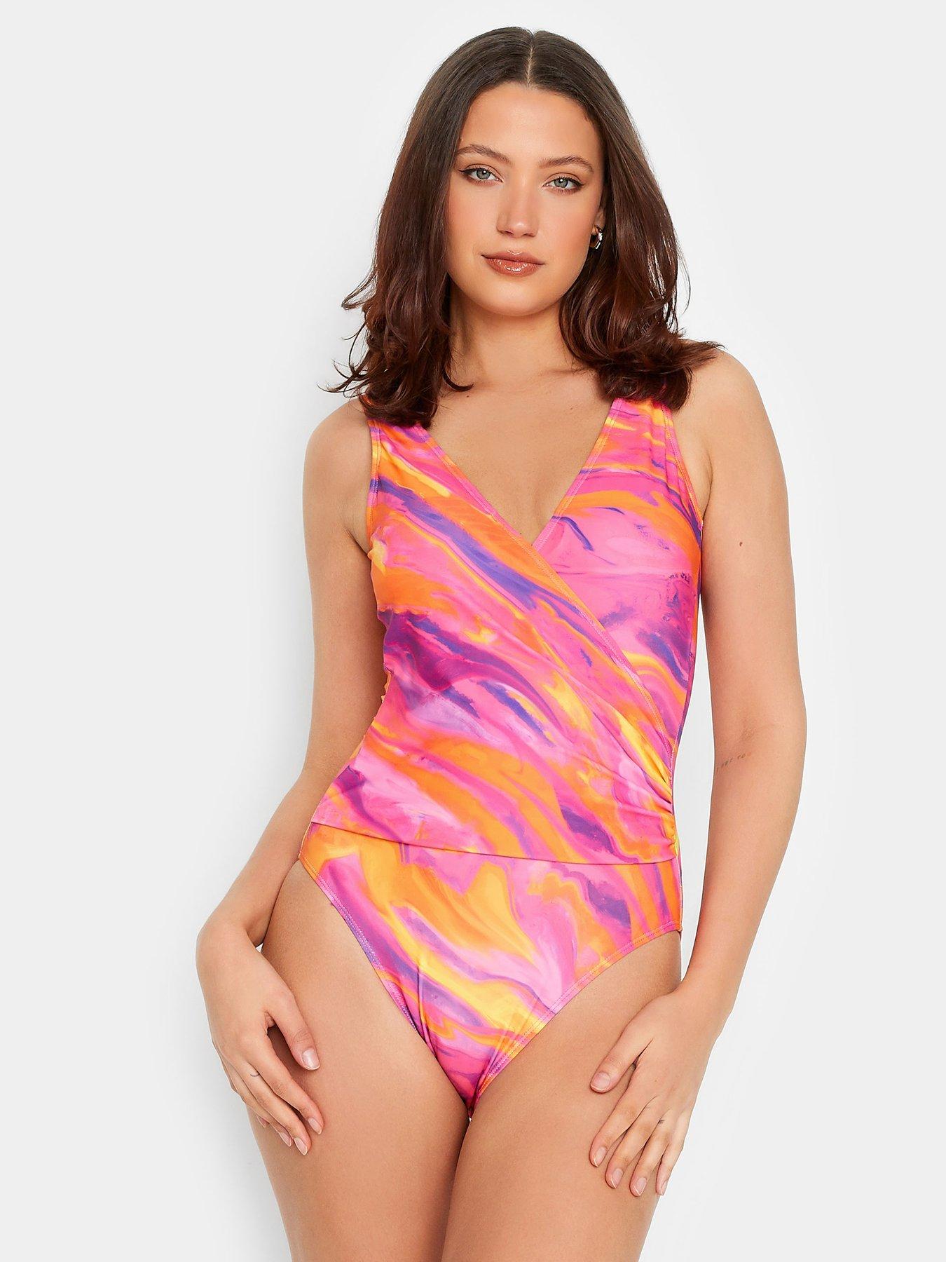Long Tall Sally Marble Print Swimsuit