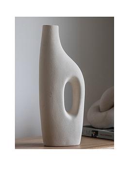 Product photograph of Gallery Gelora Vase - White from very.co.uk