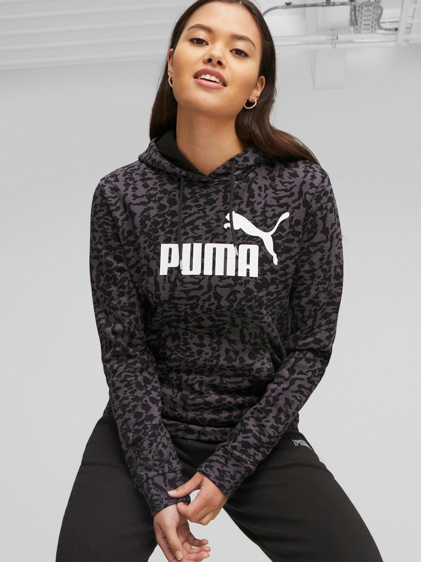 Leopard print puma hoodie on sale