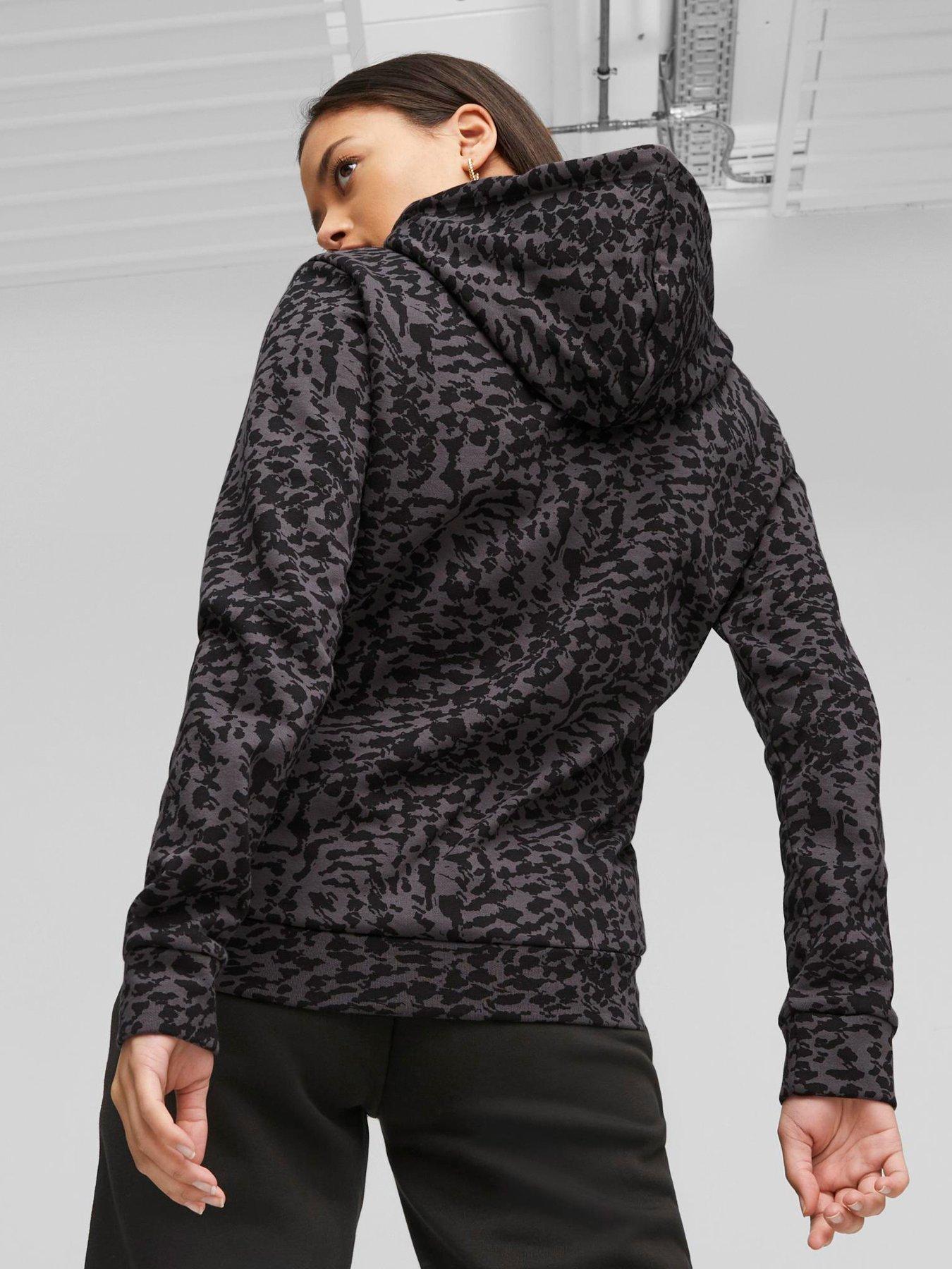 Puma oversized cheetah print hoodie on sale