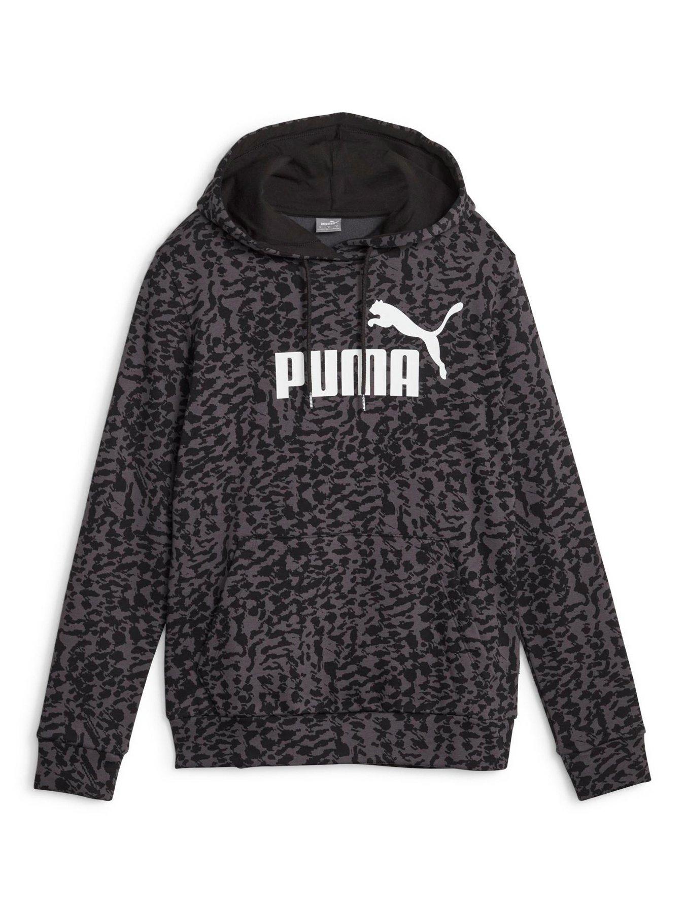 Essentials Animal All Over Print Hoodie Black