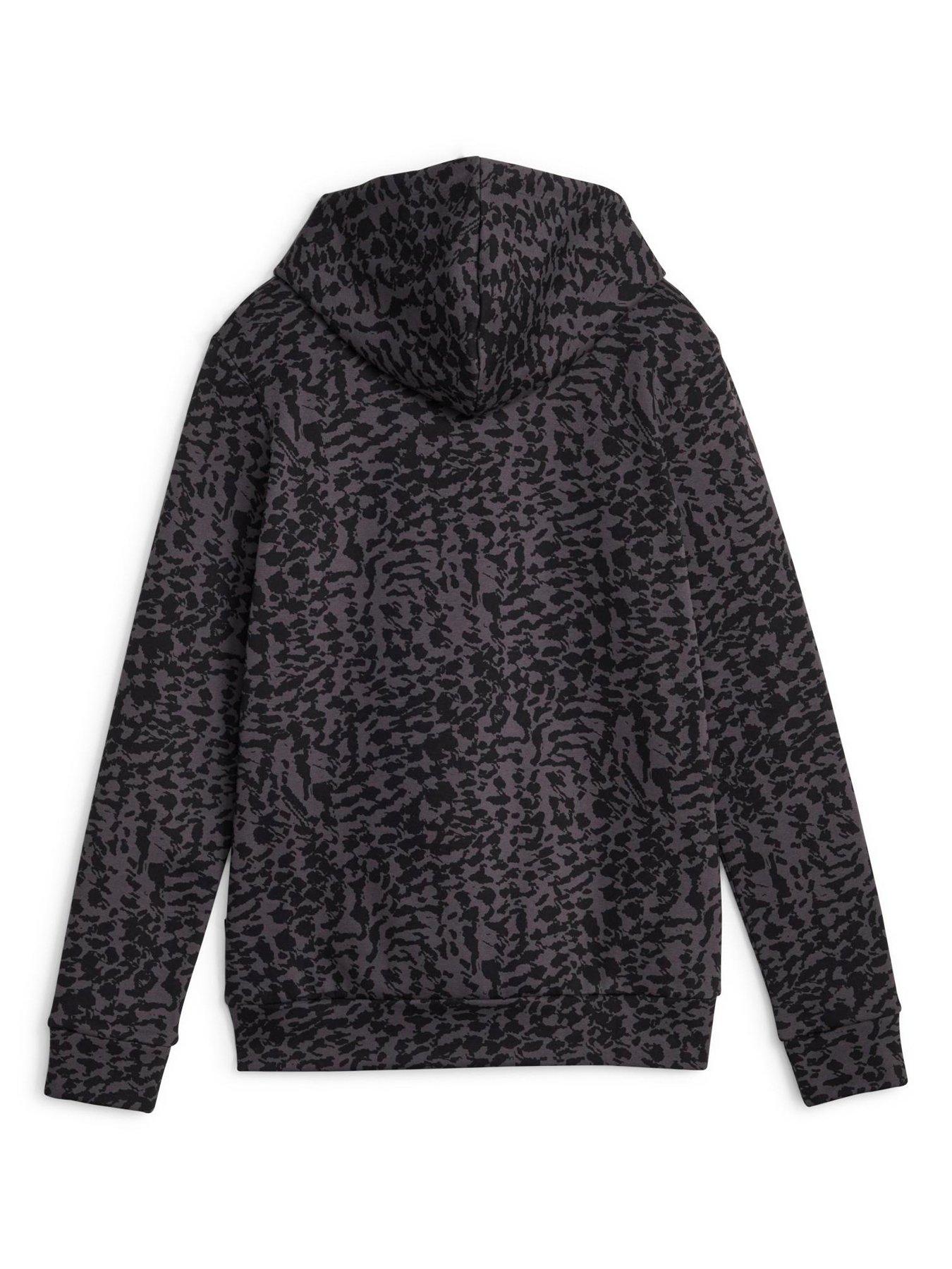 Puma oversized cheetah print hoodie hotsell