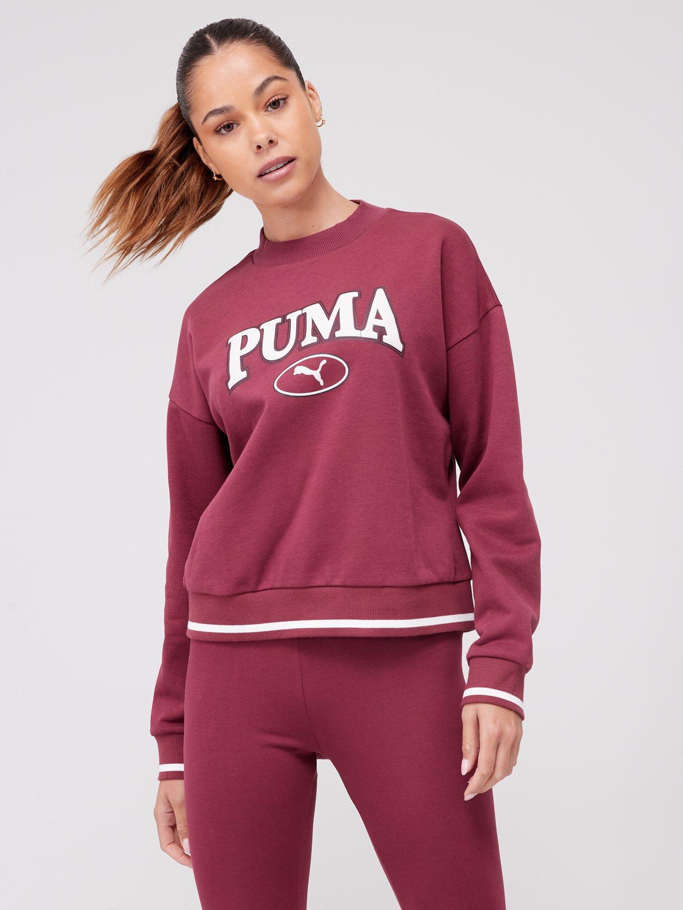 HER Women's High-Neck Half-Zip Sweatshirt, Red, Puma