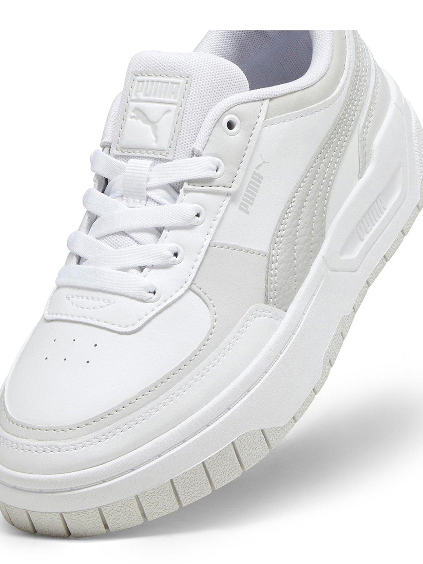 Puma Cali Dream Leather Trainers White Grey Very