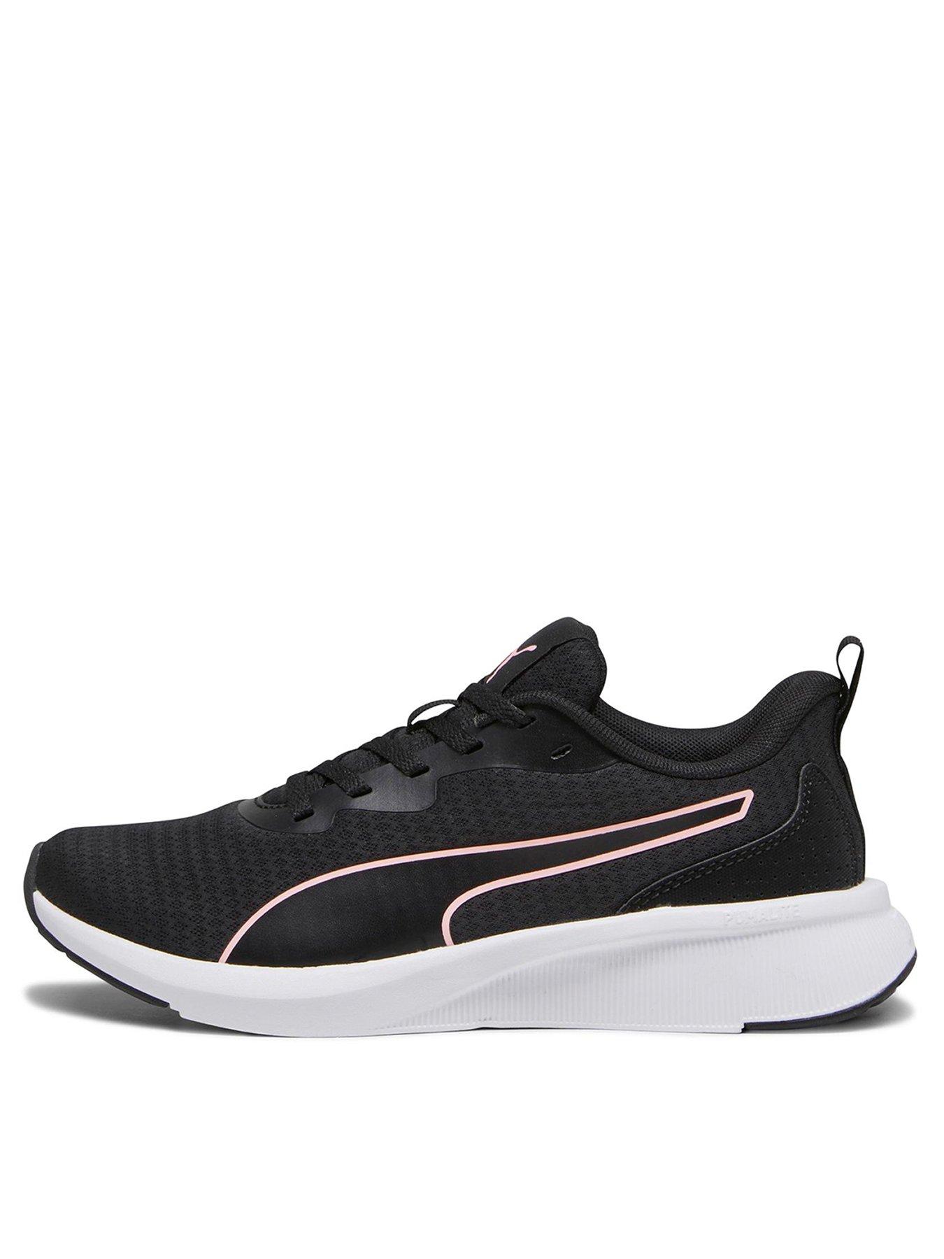 Black and deals pink puma trainers