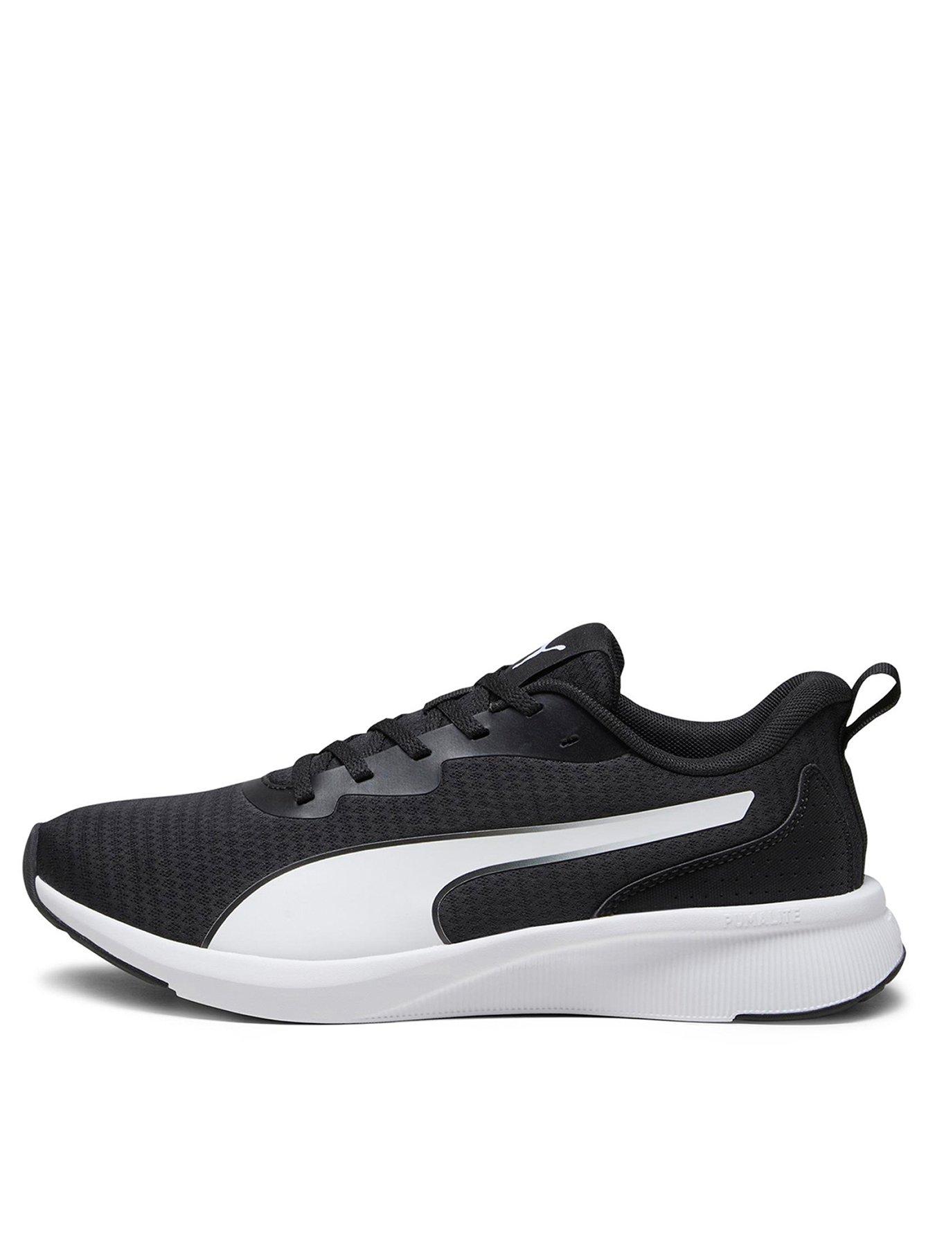 Puma Running Flyer Lite Trainers - Black/White | Very.co.uk