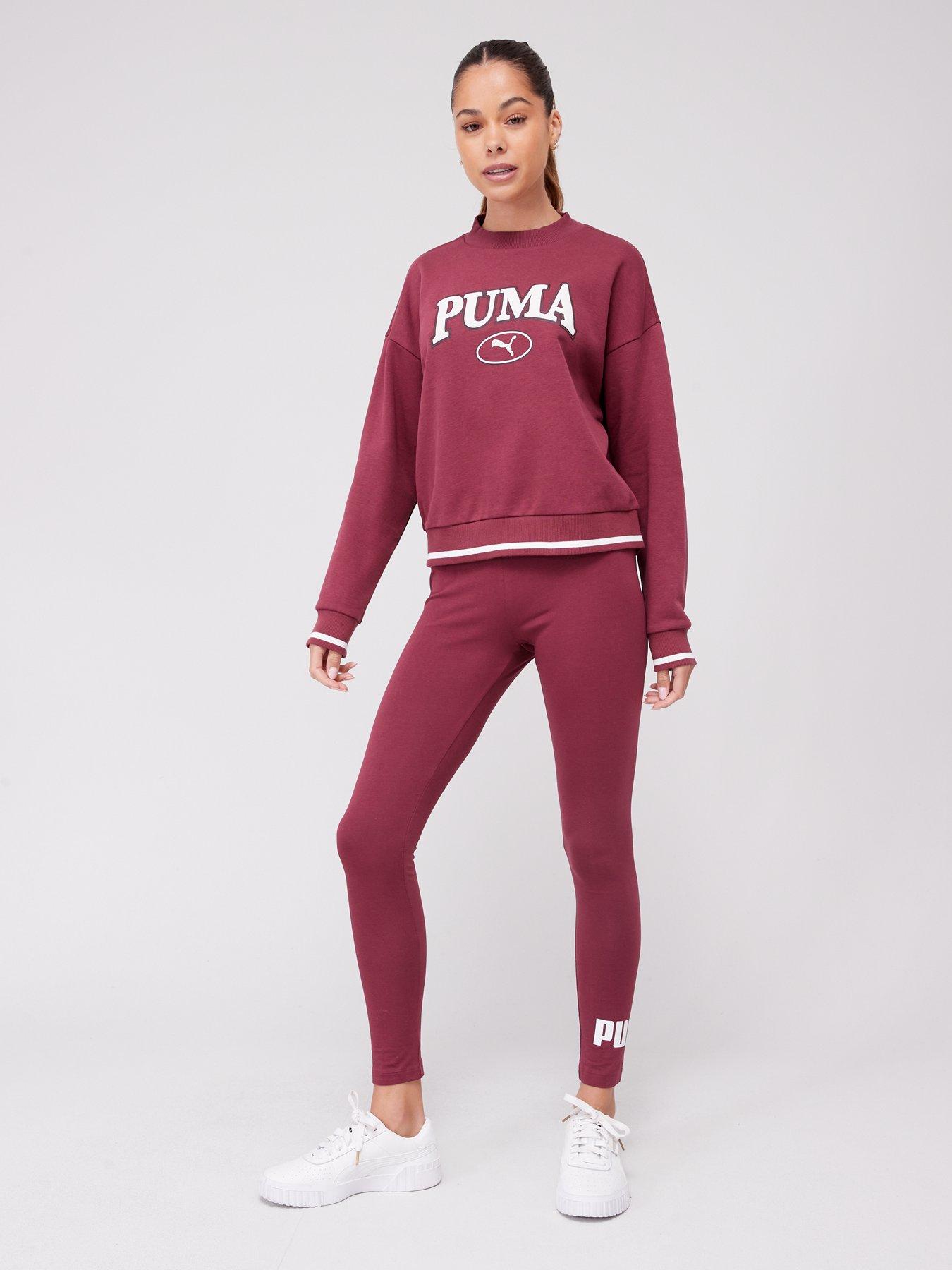 Puma Ess Logo Leggings (S) - Dark Red