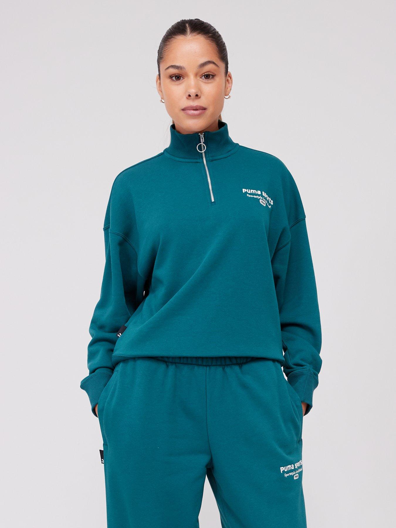undefined Team Half-Zip - Dark Green
