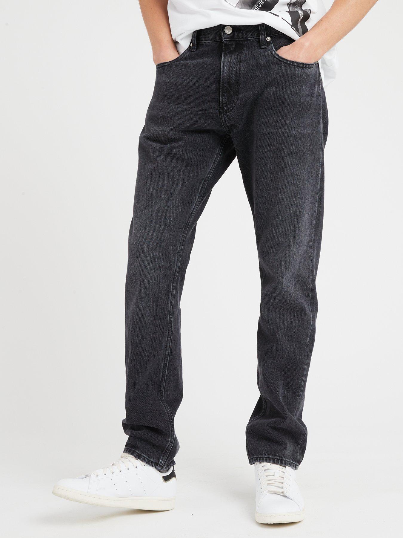 Calvin klein men's store straight fit jeans