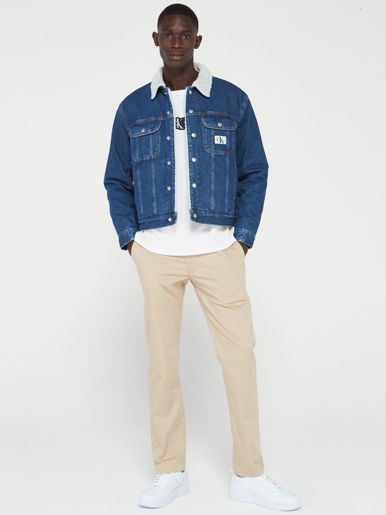 Mens denim shop jacket clearance