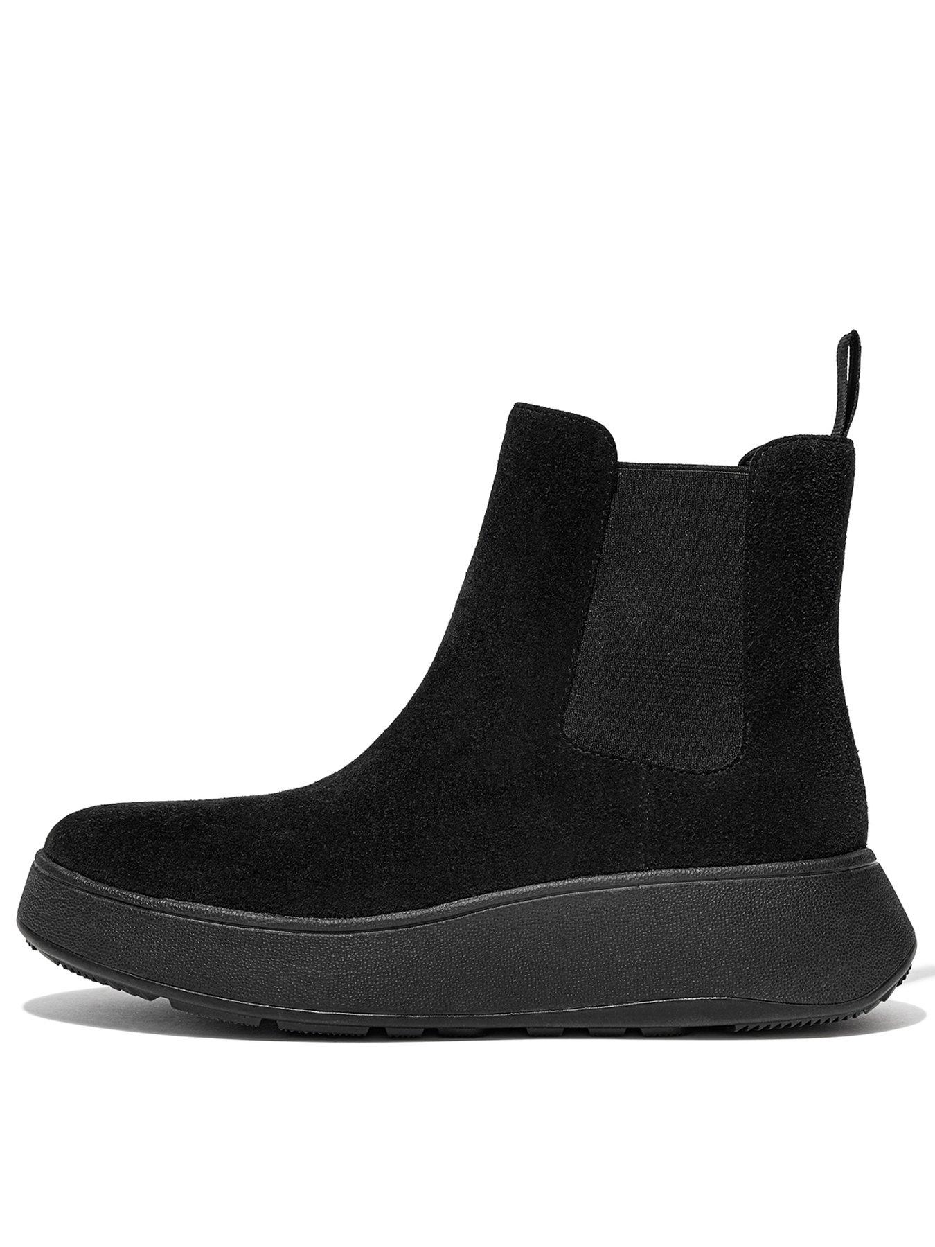 Flatform on sale boots black