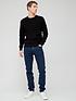  image of calvin-klein-jeans-slim-taper-fit-jeans-dark-blue