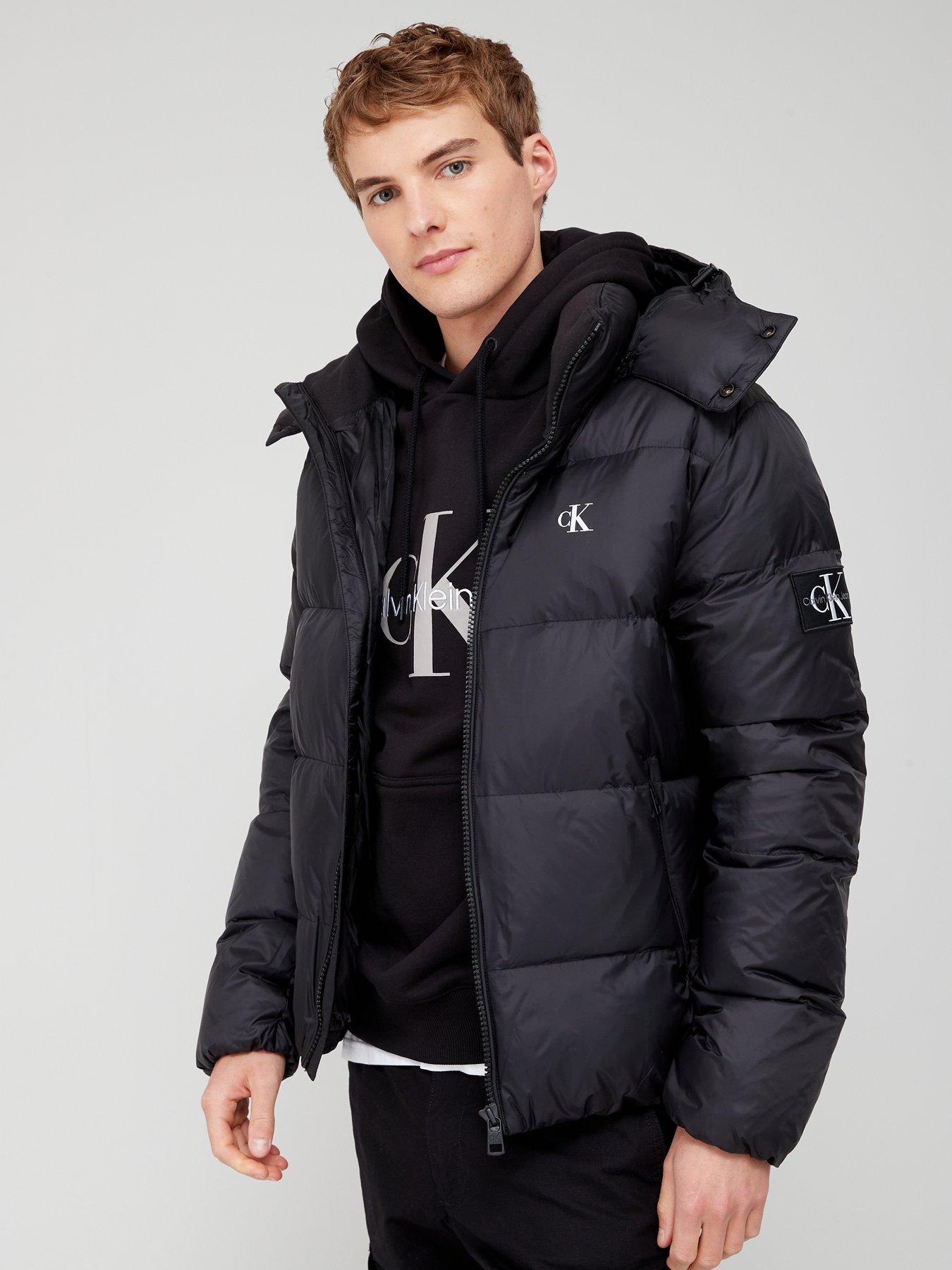 Calvin Klein Jeans Essentials Down Jacket - Black | very.co.uk