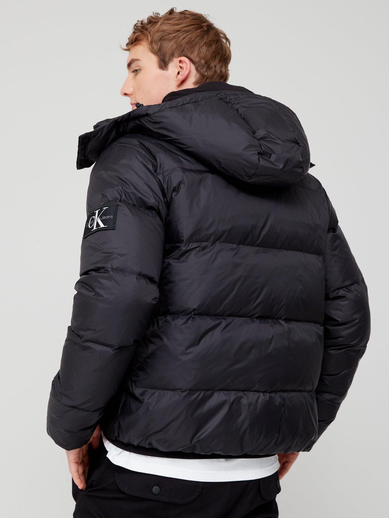 Calvin Klein Jeans MW CROPPED PUFFER - Down jacket - black