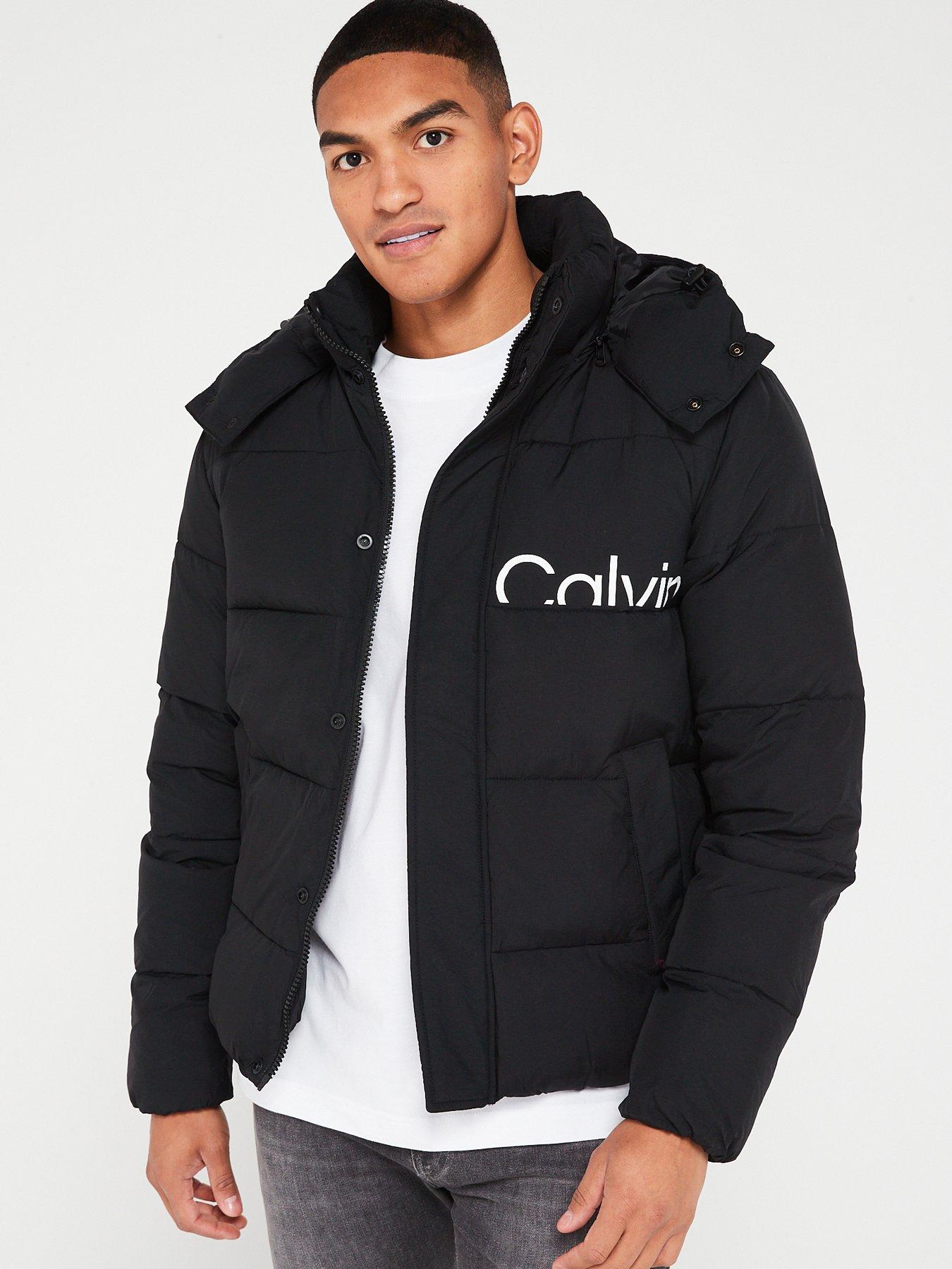 NEW Men's Calvin Klein Black CK Logo Eternity Zip Fashion