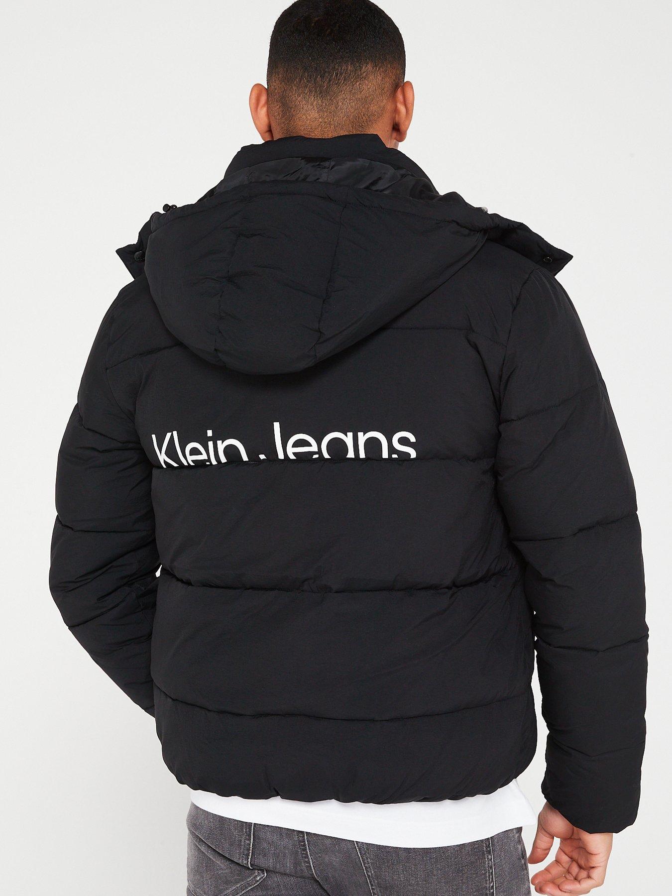 Calvin Klein Jeans ESSENTIALS LOGO JACKET - Winter jacket - ivory