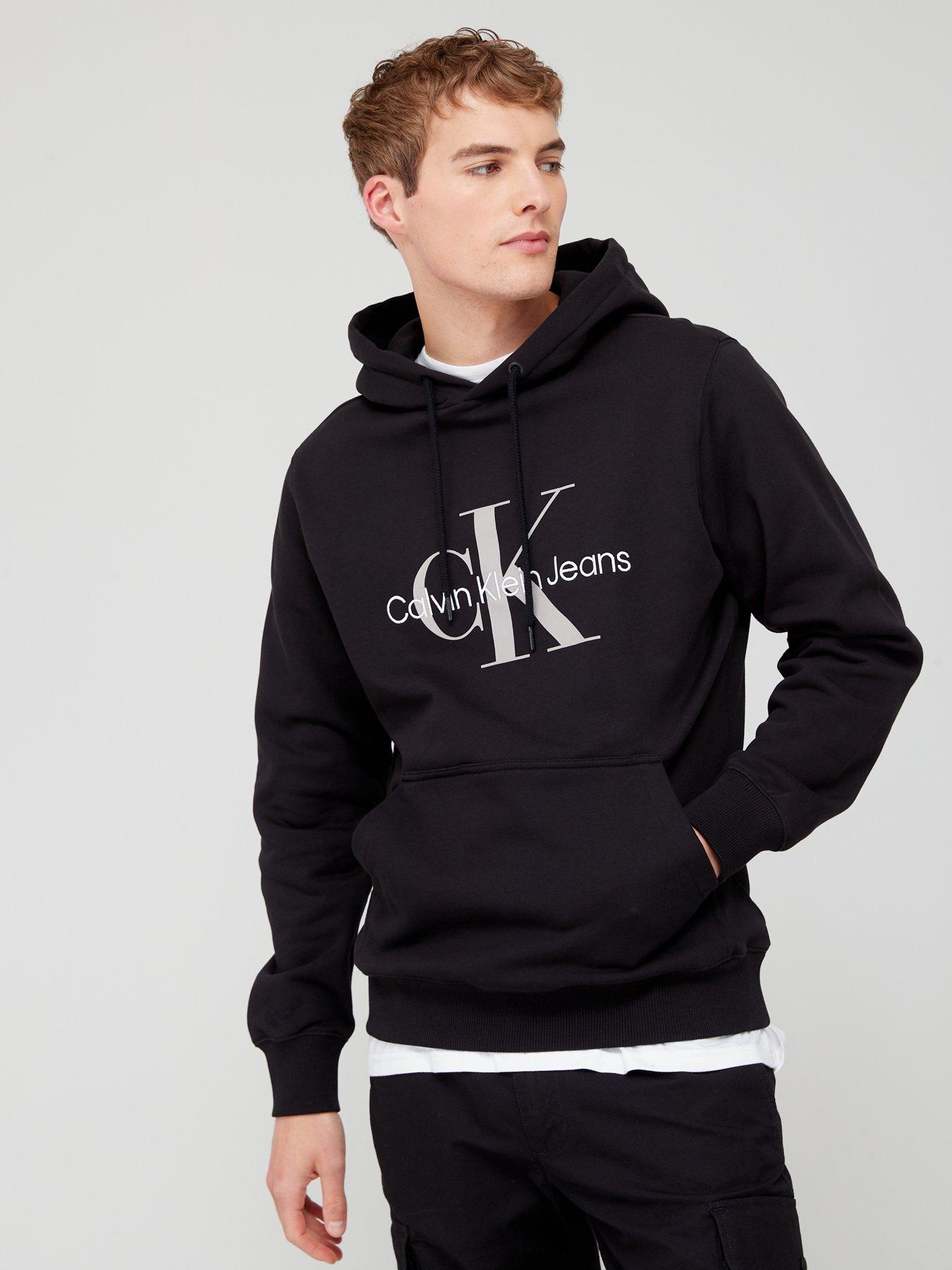 NEW Men's Calvin Klein Black CK Logo Eternity Zip Fashion
