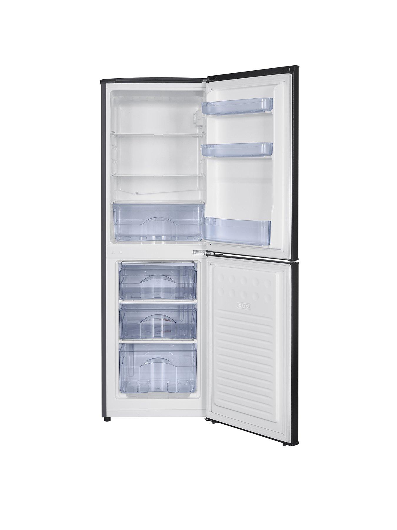 Image 3 of 7 of Swan SR15690B 48cm Wide, 144cm High, 50/50 Split Compact Fridge Freezer - Black