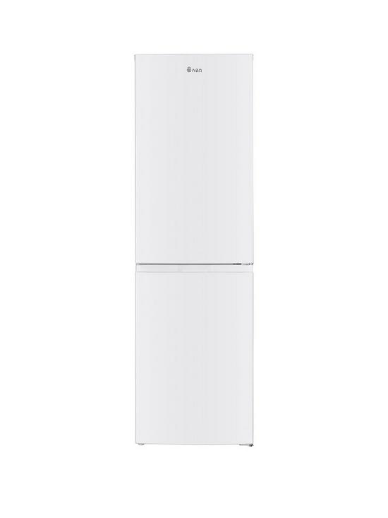 front image of swan-sr156120w-55cm-wide-total-no-frost-5050-split-fridge-freezer-white